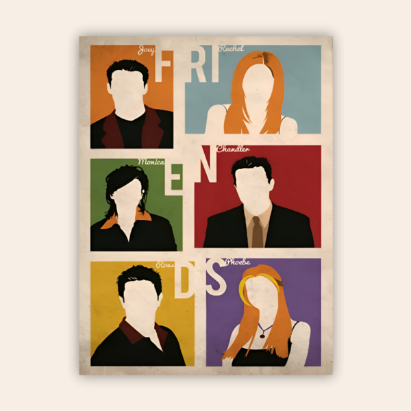 Friends Minimalist Metal Poster