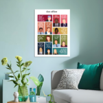 The Office Character Minimalist Metal Poster