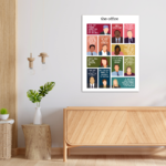 The Office Character Minimalist Metal Poster